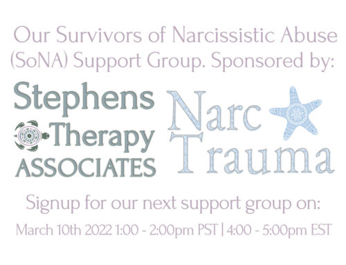Our Survivors of Narcissistic Abuse (SoNA) Support Group